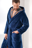 Herren Bademantel KAPUZE