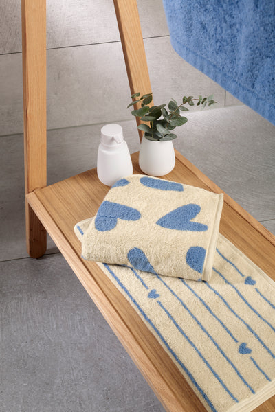 Frottierserie "HEART BEATS LINES" & "HEART" capri