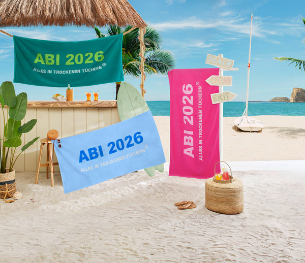 Strandtuch ABI 2026 - ALLES IN TROCKENEN TÜCHERN