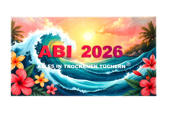Strandtuch ABI 2026 - ALLES IN TROCKENEN TÜCHERN